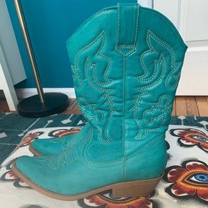 Gabriella Rocha, Size 10 Wide, Turquoise western boots